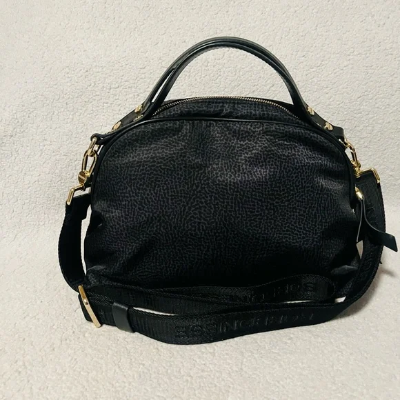 Borbonese Redwall Black Crossbody Bag - Picture 1 of 15